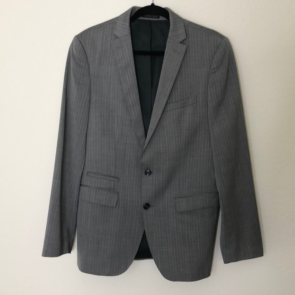 Zara Man Pinstripe Suit Jacket / Blazer